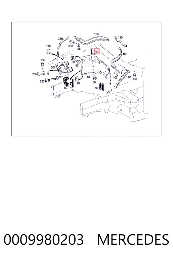 A0009980203 Mercedes 