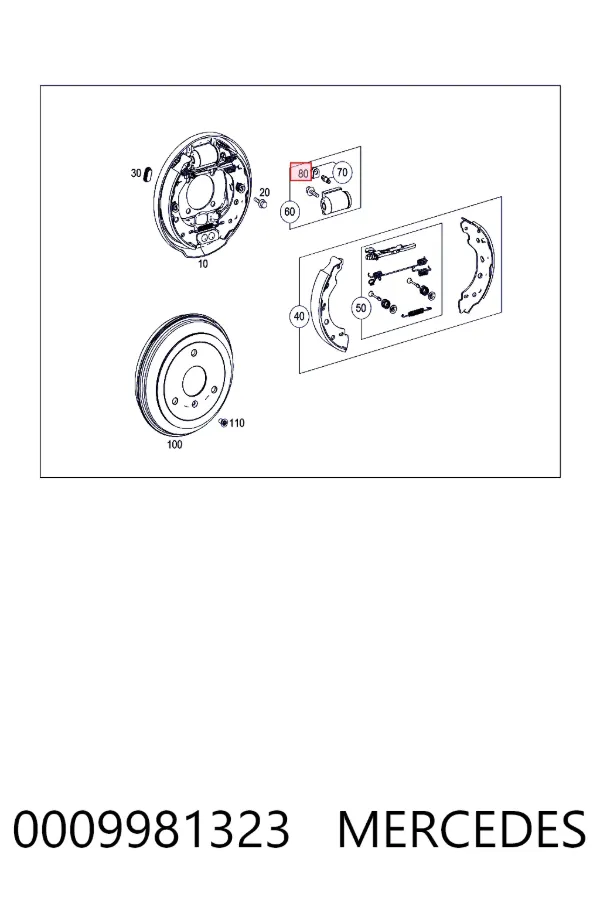 Купить A0009981323 Mercedes 