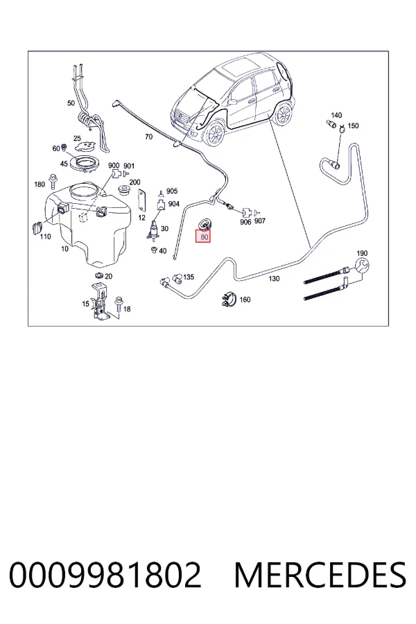 A0009981802 Mercedes 