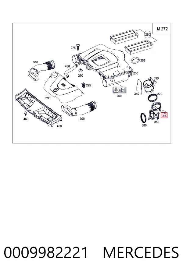 A0009982221 Mercedes 