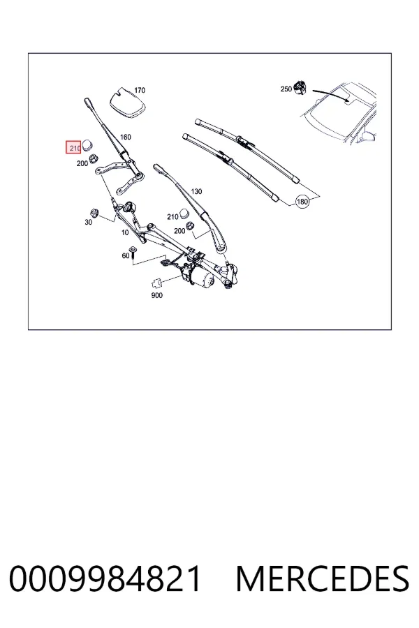 Купить A0009984821 Mercedes 