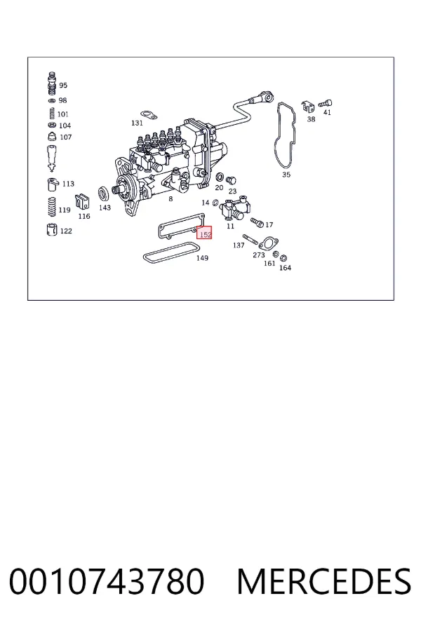 A0010743780 Mercedes 