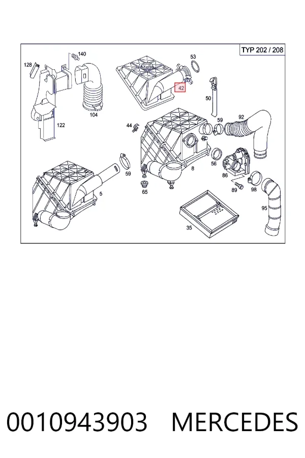 A0010943903 Mercedes 