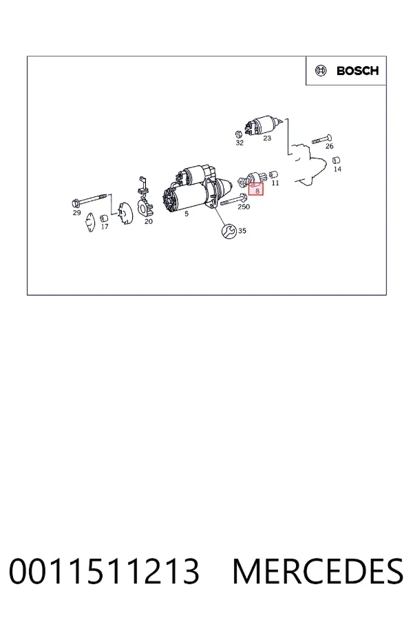  Бендикс Mercedes A0011511213 цена, от 9.20 USD