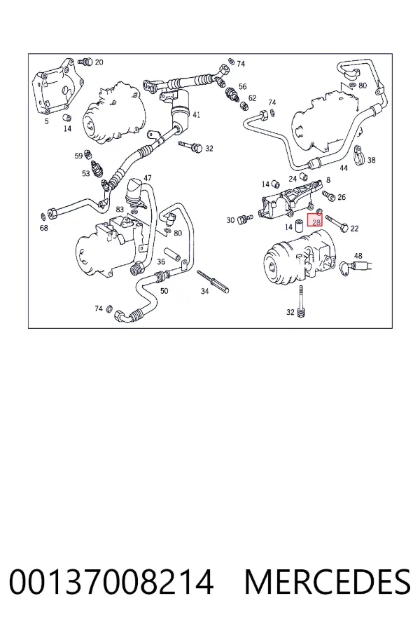 Mercedes N000137008214 цена, от 4.04 USD