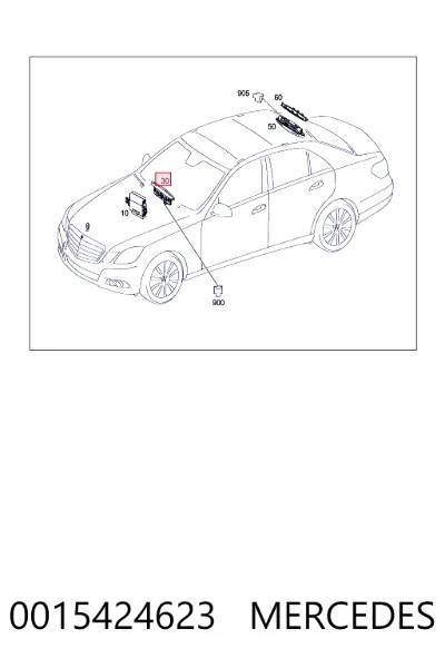 Дисплей парктроника MERCEDES 0015424623