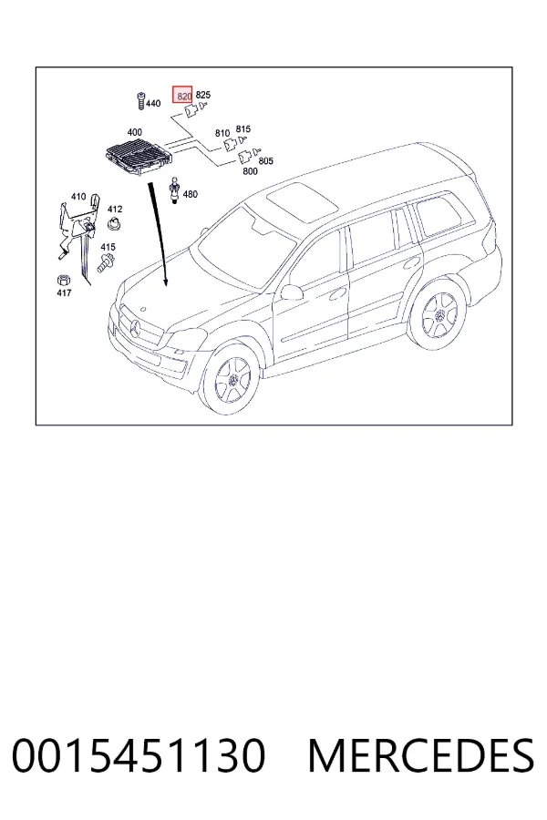  0015451130 Mercedes