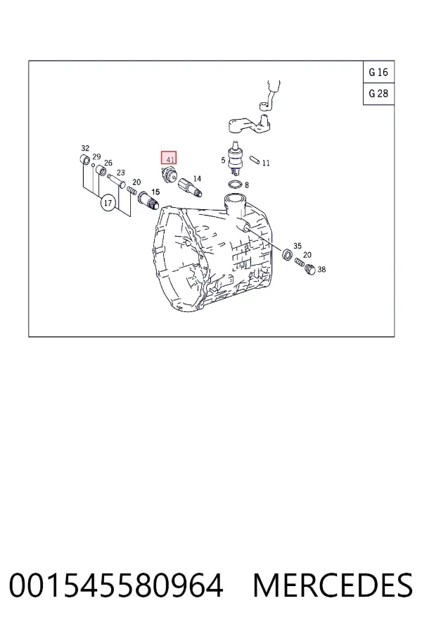 A0015455809 Mercedes Датчик включения фонарей заднего хода