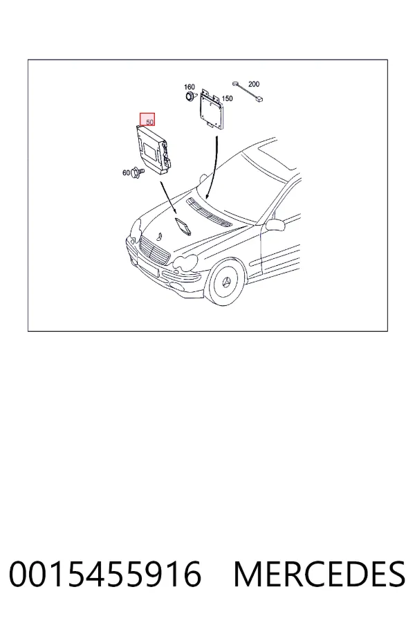 Блок управления акпп 0015455916 Mercedes
