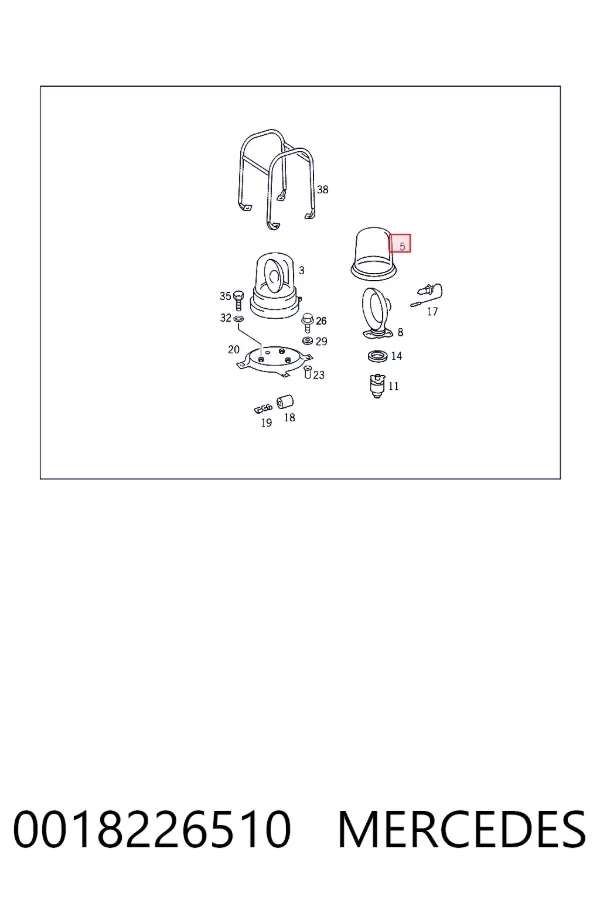 A0018226510 Mercedes Проблесковый маяк