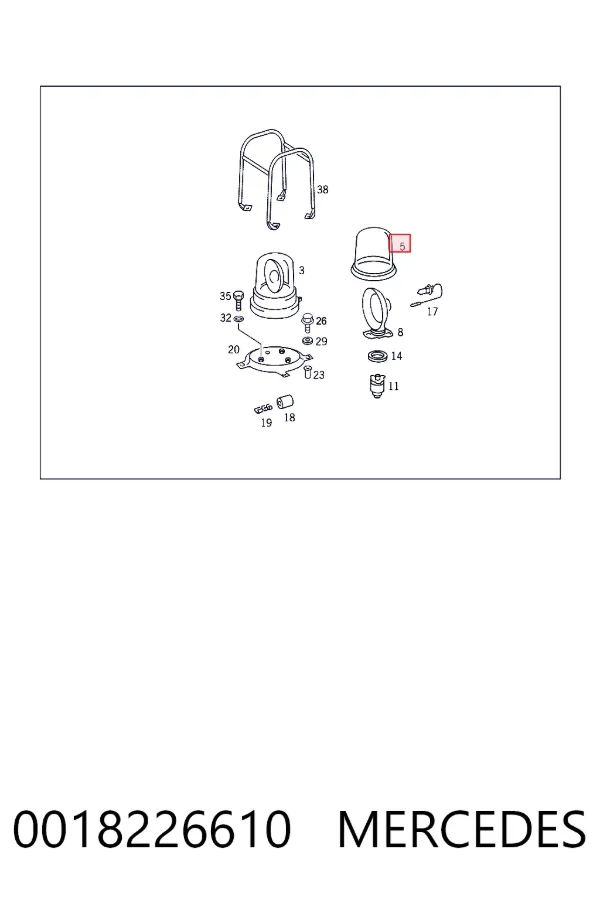 A0018226610 Mercedes Проблесковый маяк