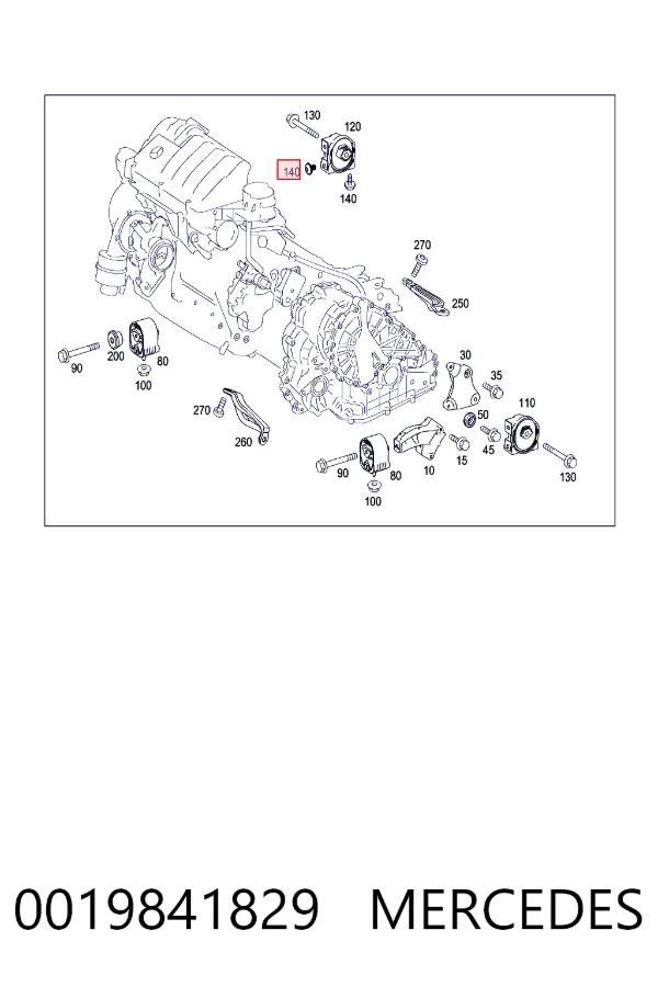 A0019841829 Mercedes 