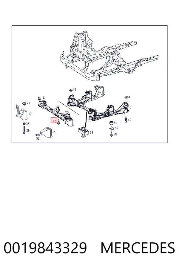 A0019843329 Mercedes 