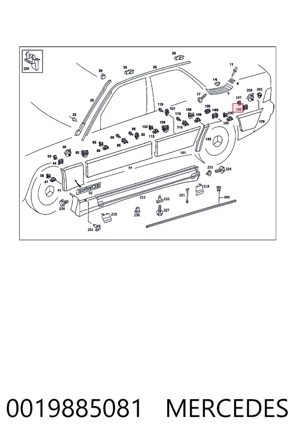  A0019885081 Mercedes
