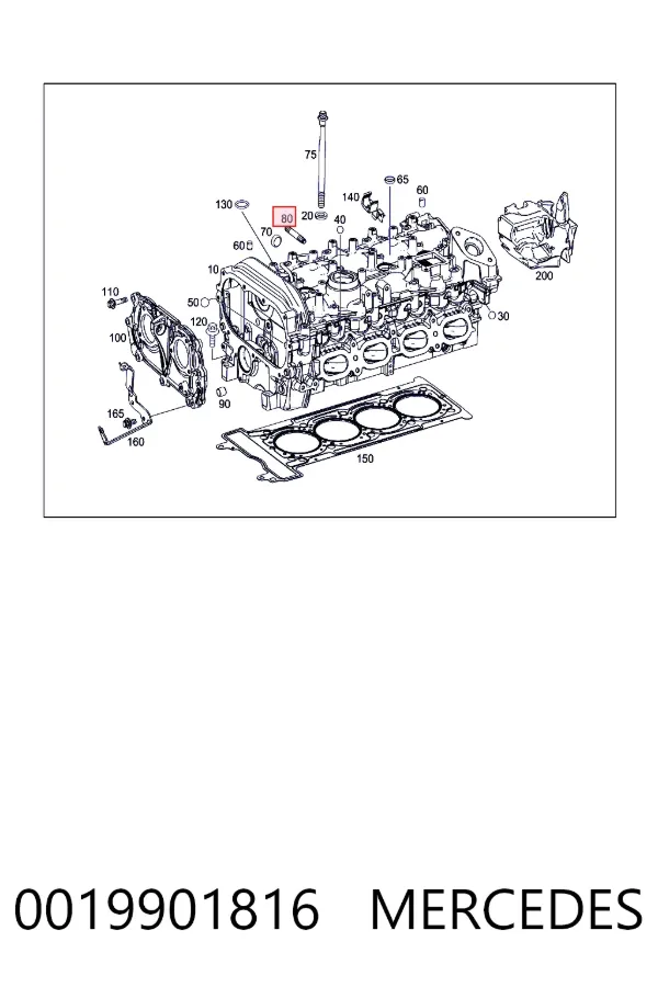  0019901816 Mercedes