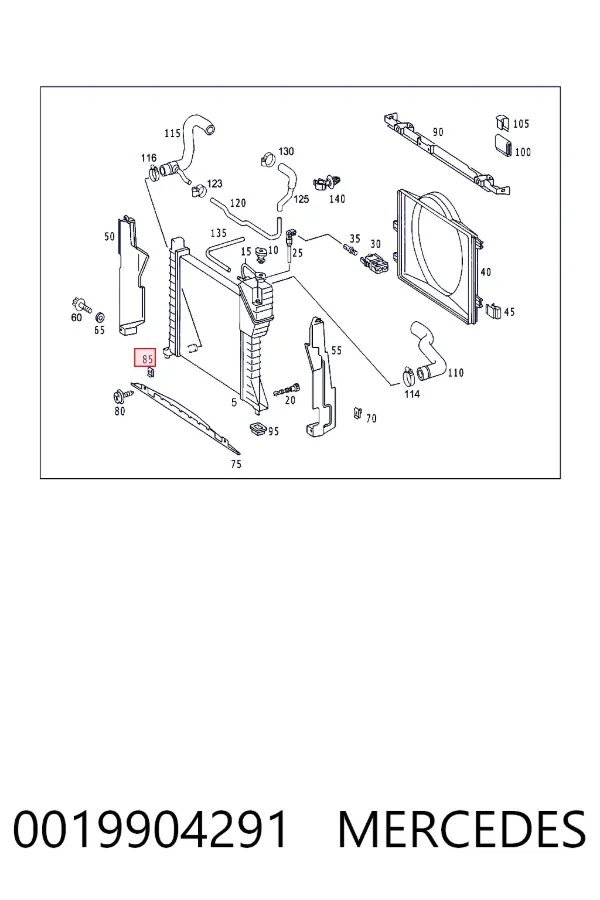  Mercedes A0019904291