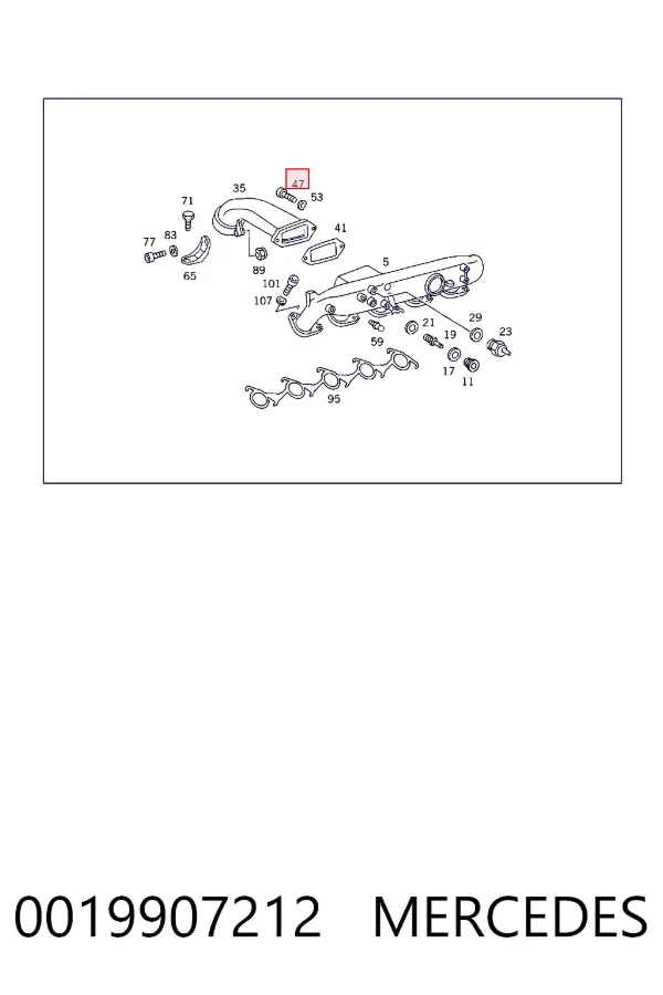  Mercedes A0019907212