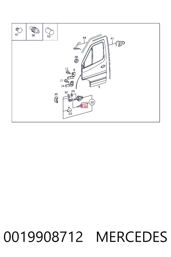  Mercedes A0019908712 цена, от 0.42 USD