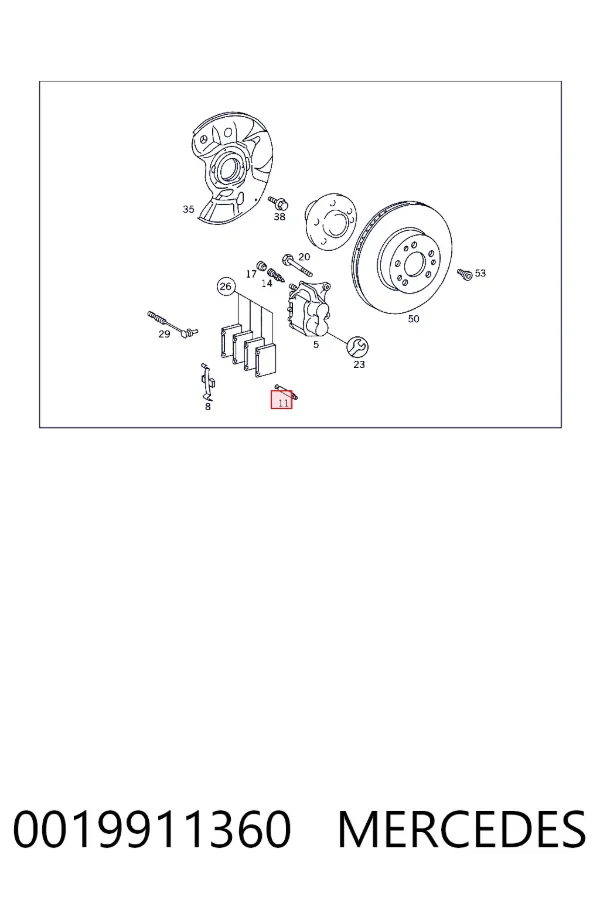Купить A0019911360 Mercedes 