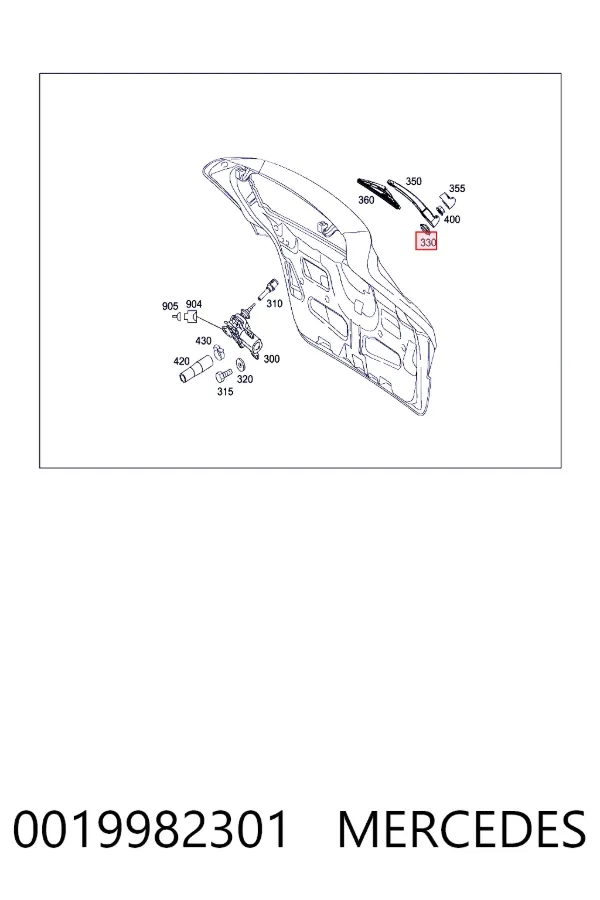  Mercedes A0019982301 цена, от 13.70 USD