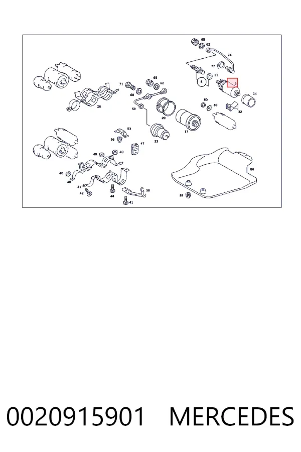Купить A0020915901 Mercedes Магистральный бензонасос