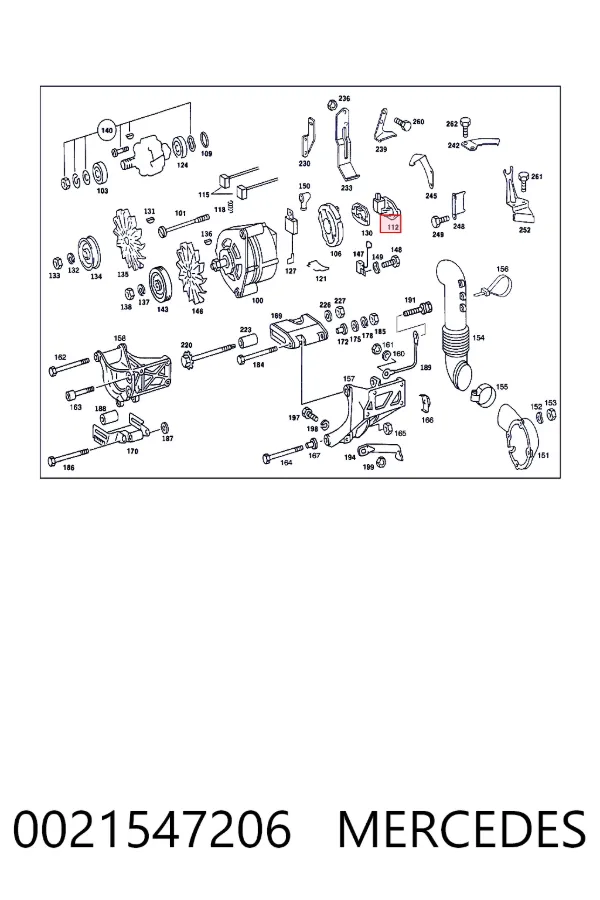 Реле генератора 0021547206 Mercedes