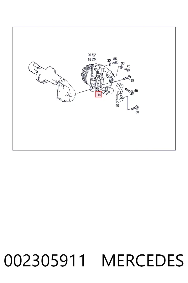 Компрессор системы кондиционирования Mercedes A0002305911 цена, от 89.97 USD