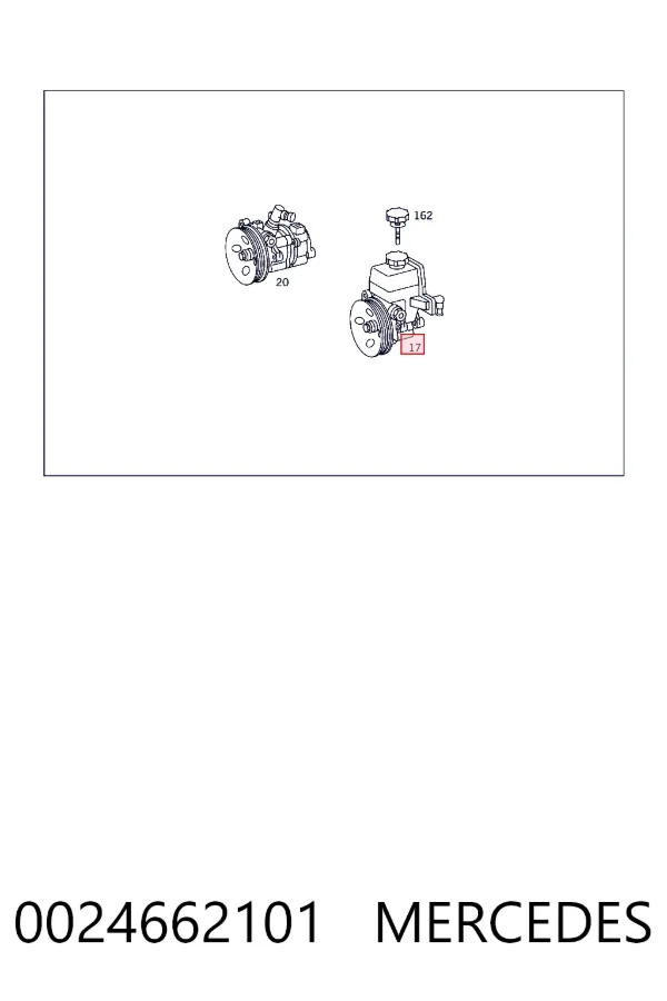 Насос ГУР A0024662101 Mercedes