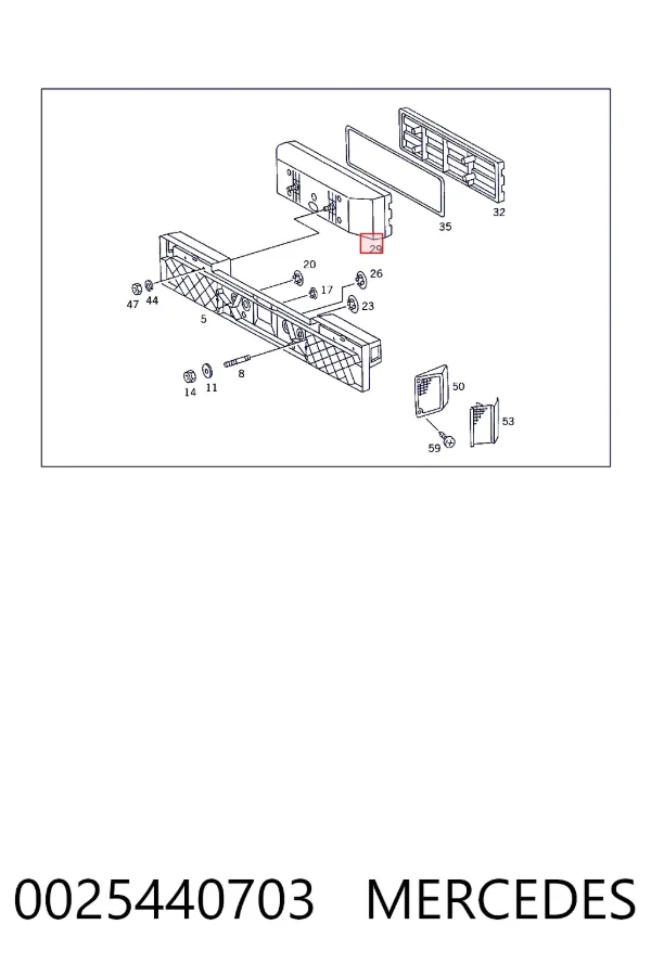 Купить A0025440703 Mercedes Левый стоп
