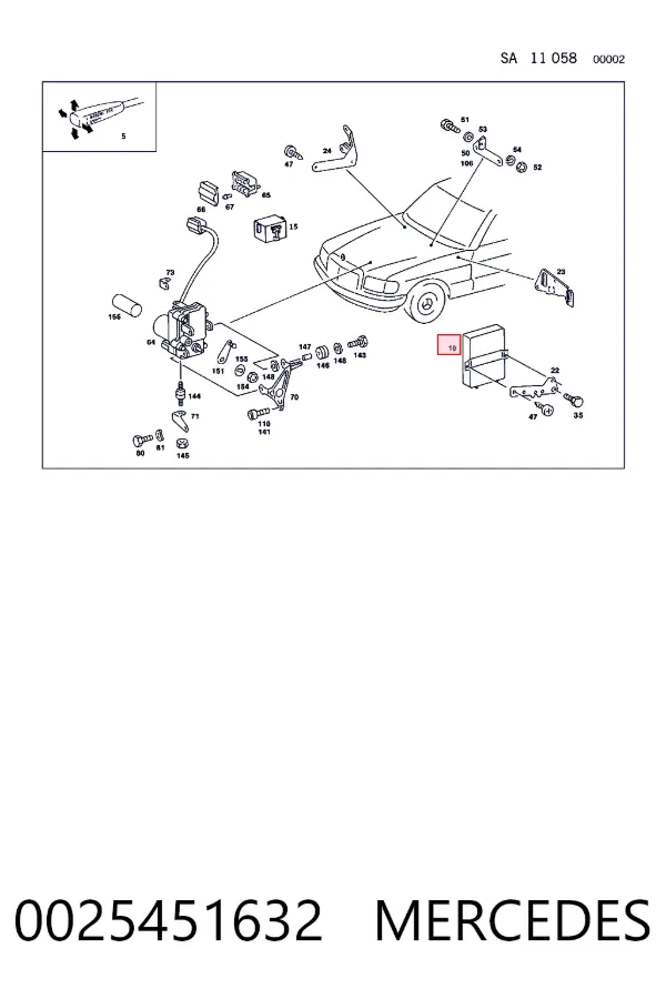  0025451632 Mercedes