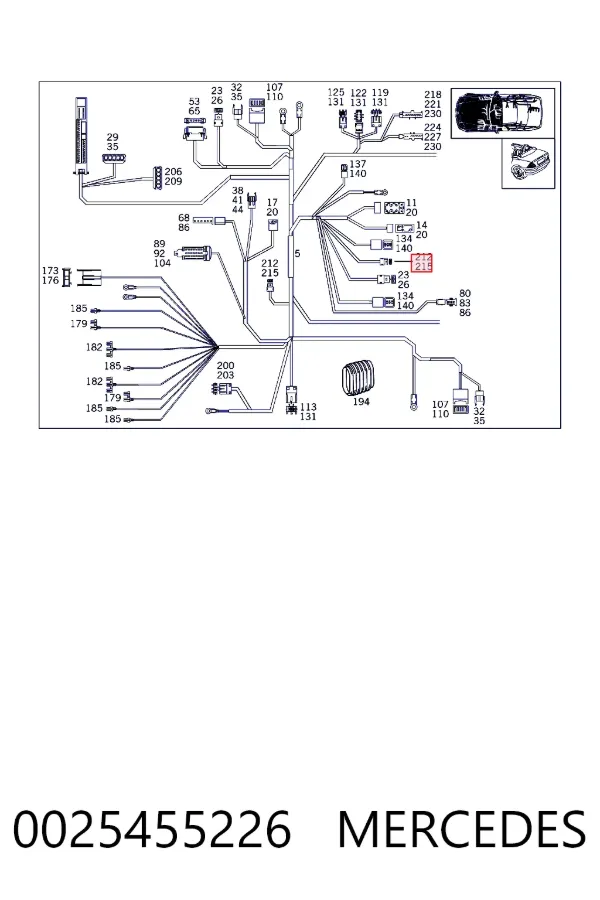 Купить A0025455226 Mercedes 