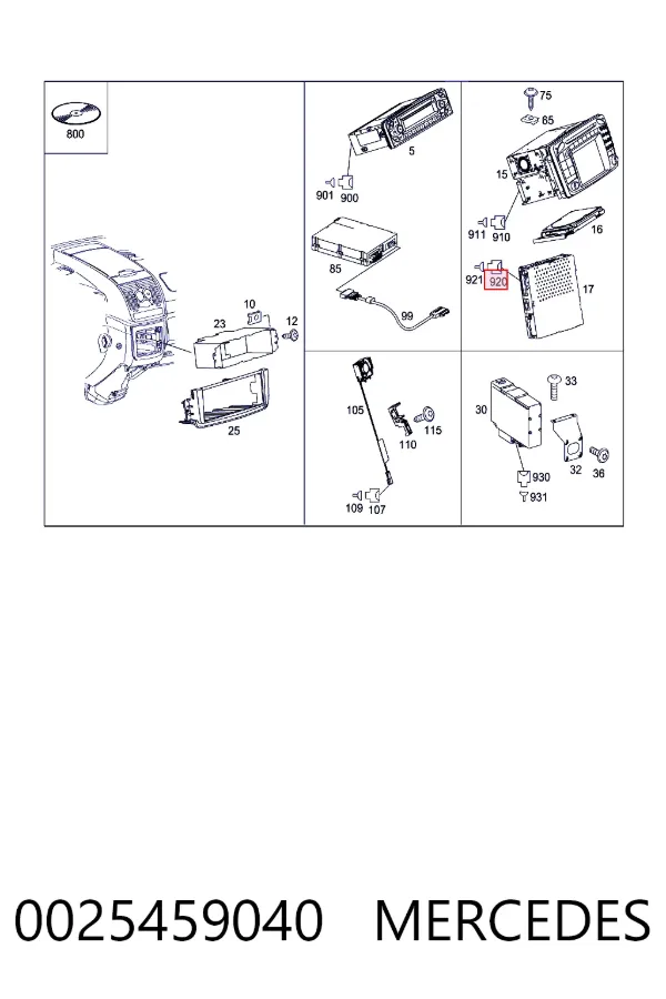  Mercedes A0025459040