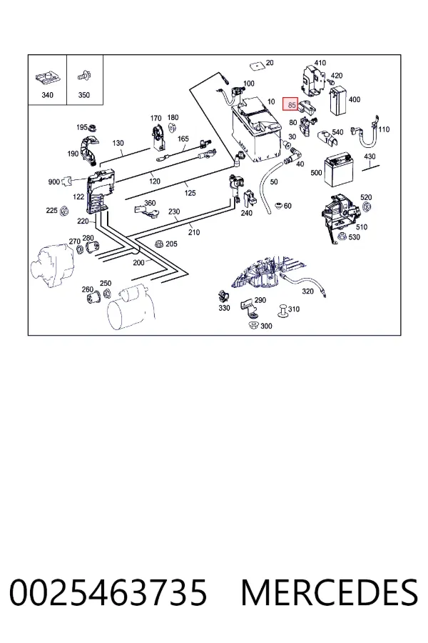 Купить A0025463735 Mercedes 