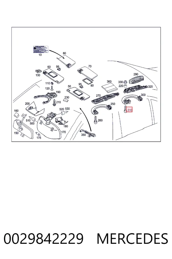 Купить A0029842229 Mercedes 