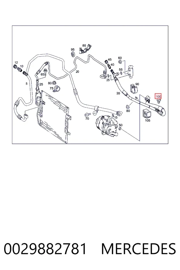  Mercedes A0029882781 цена, от 1.51 USD
