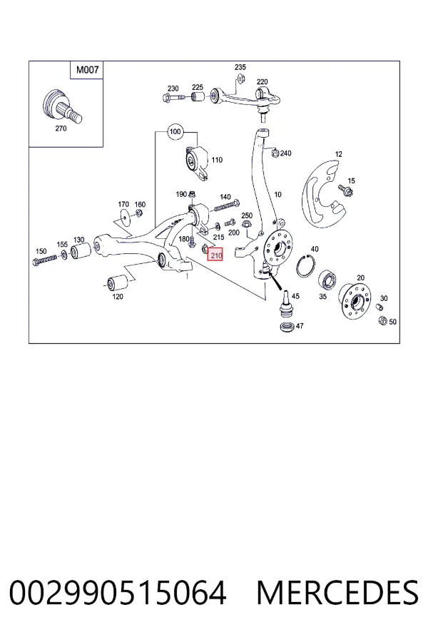 A0029905150 Mercedes 