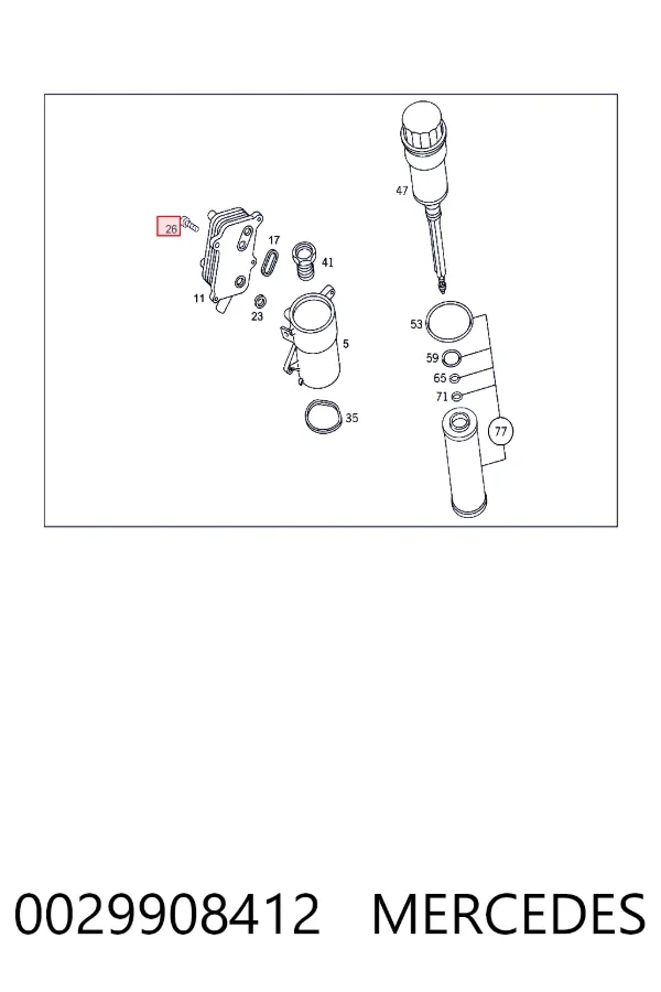 A0029908412 Mercedes 
