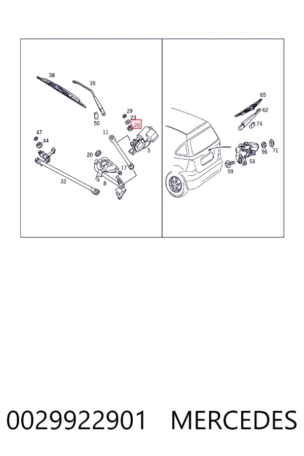 A0029922901 Mercedes 