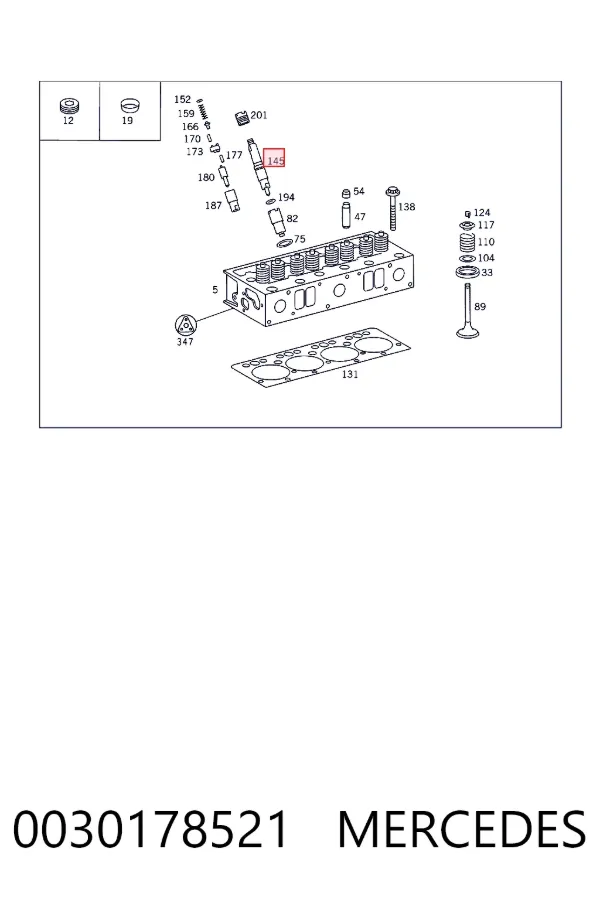 Форсунка инжектора Mercedes A0030178521 цена, от 345.23 USD