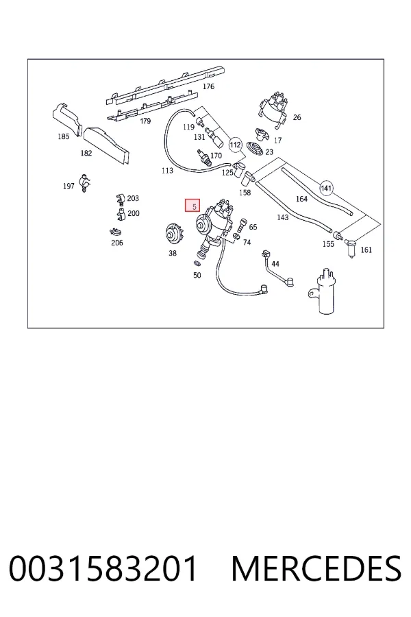 Трамблер A0031583201 Mercedes
