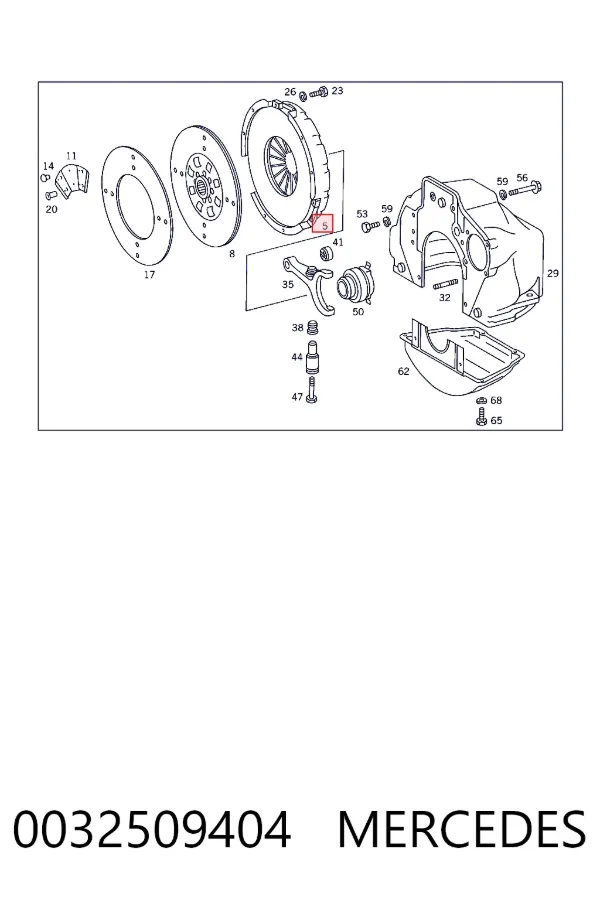 A0032509404 Mercedes Нажимной диск сцепления