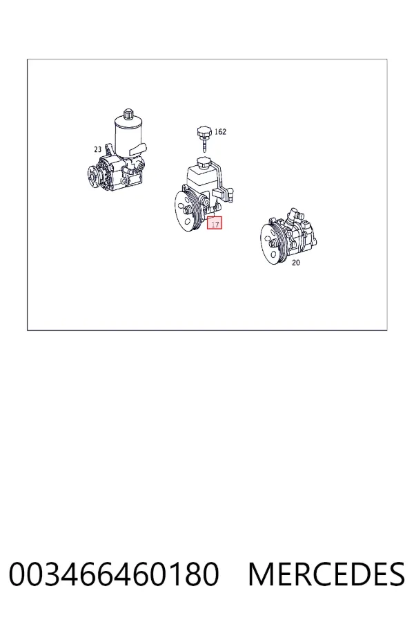 Насос гидравлики Mercedes A0034664601 цена, от 63.35 USD