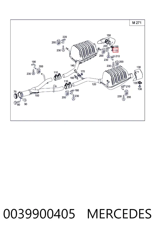  Mercedes A0039900405 цена, от 2.61 USD