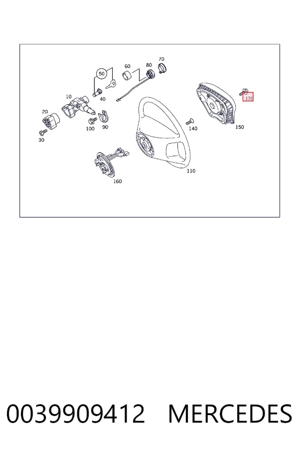  Mercedes A0039909412 цена, от 6.66 USD