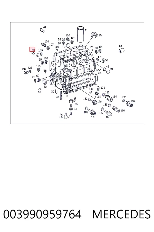 A0039909597 Mercedes 