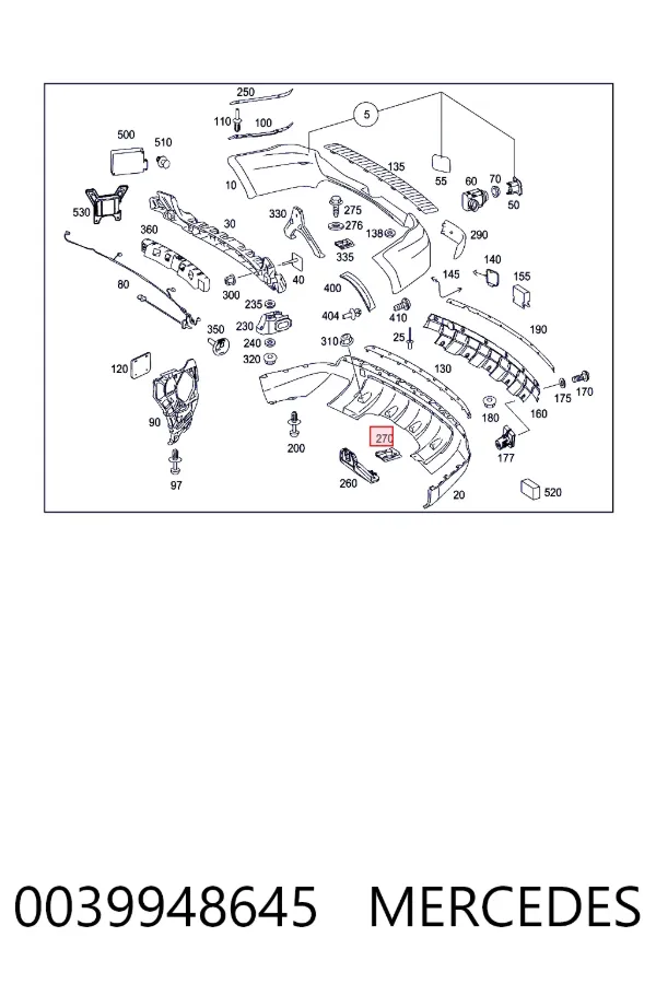 A0039948645 Mercedes 