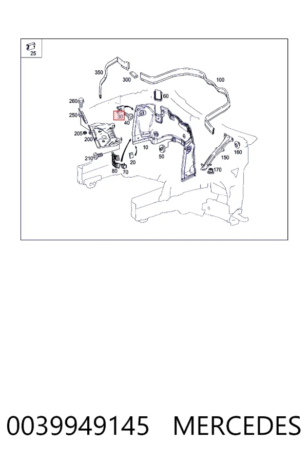 A0039949145 Mercedes 