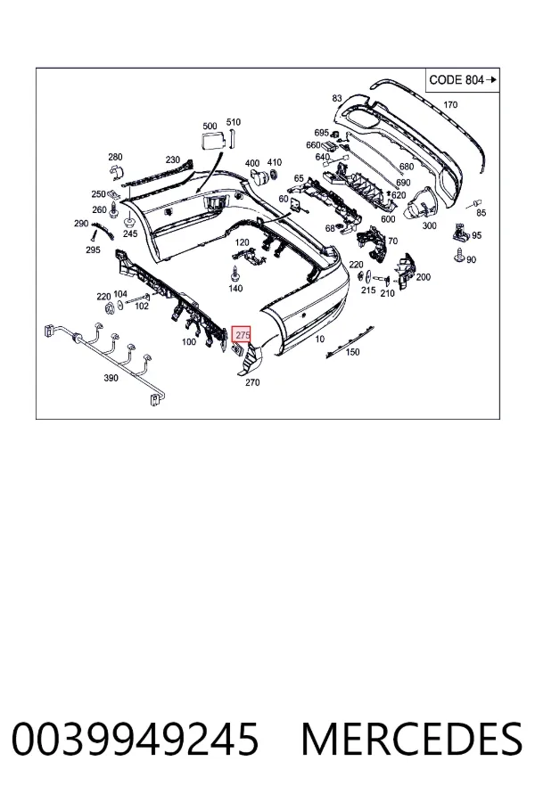  A0039949245 Mercedes