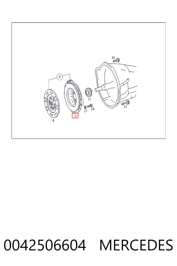 Корзина сцепления 0042506604 Mercedes
