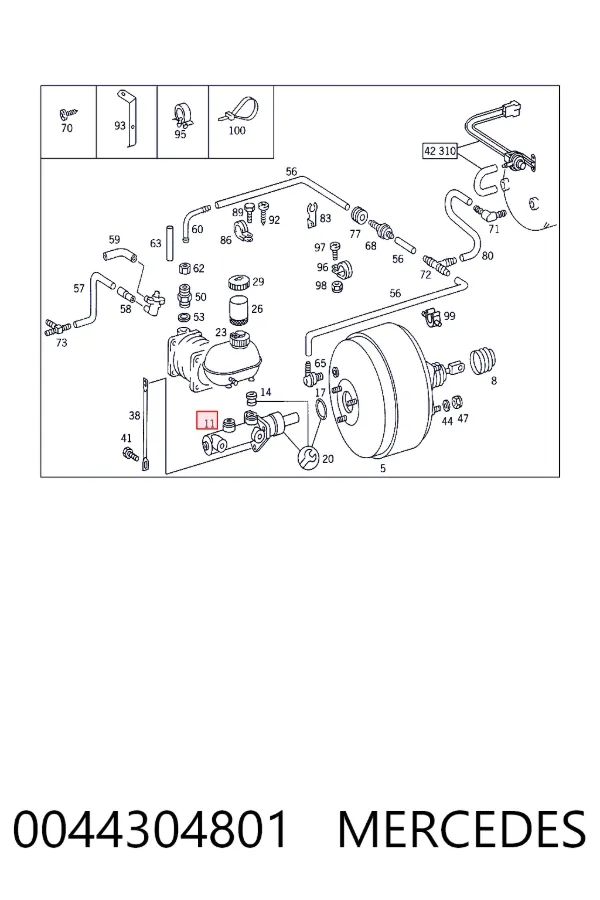 ГТЦ Mercedes A0044304801